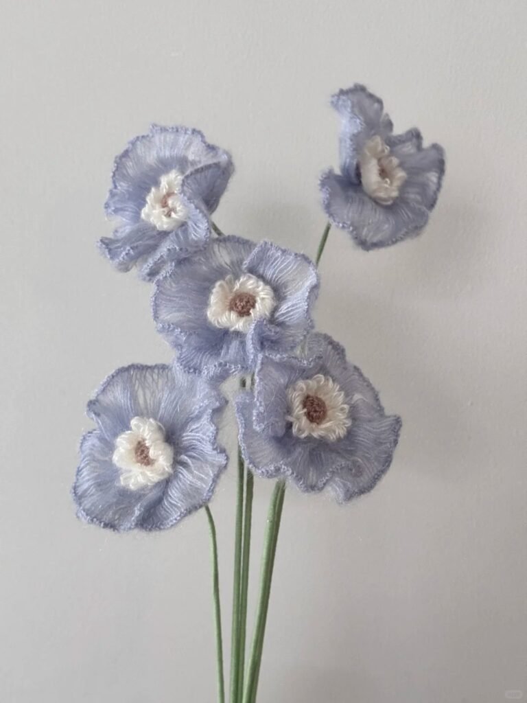 Sustainable everlasting crochet flora arrangement, perfect for wedding and home decor gifting.